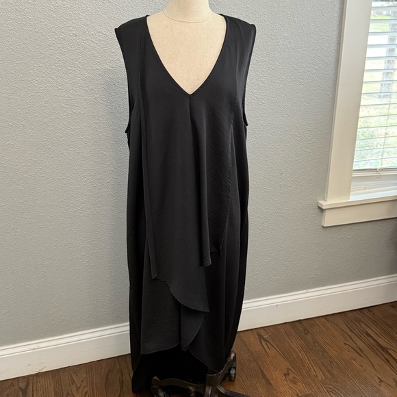 Jade‎ by Jane Flowy Hi Lo Black Dress Size XL - Picture 2 of 6